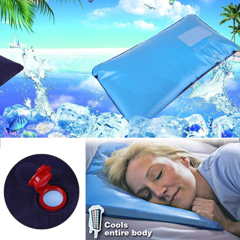 Summer Cooling Water Pillow Ice Bag Pain Relief Sleeping Cushions Pads