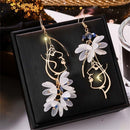 Fashion Earring Jackets Flower Hanging Earrings Flowers Earring Earrings