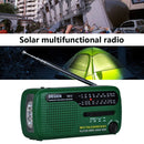 Solar Hand Crank Radio Portable World Band Radio Receivers with LED Flashlight