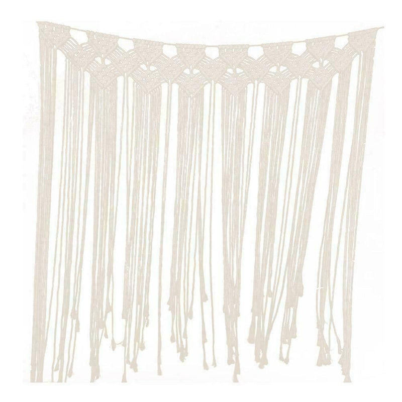 Nordic Hand-woven Tapestry Macrame Curtain Backdrop Hanging Decoration Wall G9U9