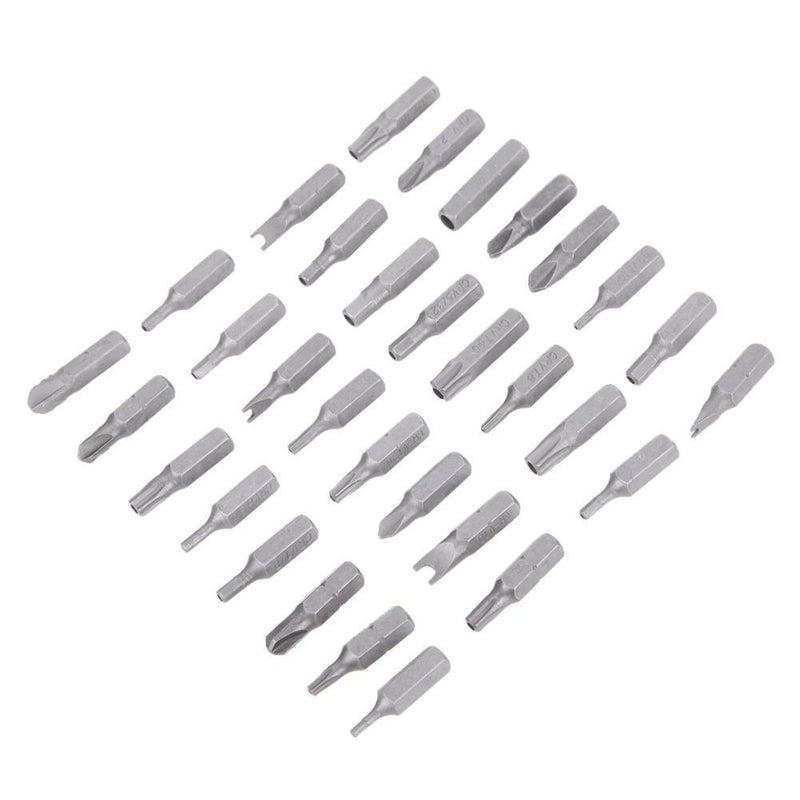 Security Tamper Proof Bit Set 33pc Torq Torx Hex Star Spanner Tri Wing Scre