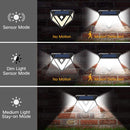 Solar PIR Motion Sensor Wall Light Outdoor 3 Modes Security Lamp (166 LED) Newly