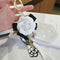 Decoration PU Camellia Bag Pendant Tassel Car Key Ring Keychain For Women|Girls
