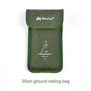 Tent Pegs Bag 600D Oxford Cloth Camping Hammer Wind Rope Tent Nail Storage Po