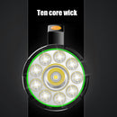 Handheld LED + COB Flashlight USB Rechargeable Outdoor Patrol Sidesli