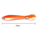 15pcs 10cm/6g Soft Bionic Fishing Baits Artificial Lure (Orange White)