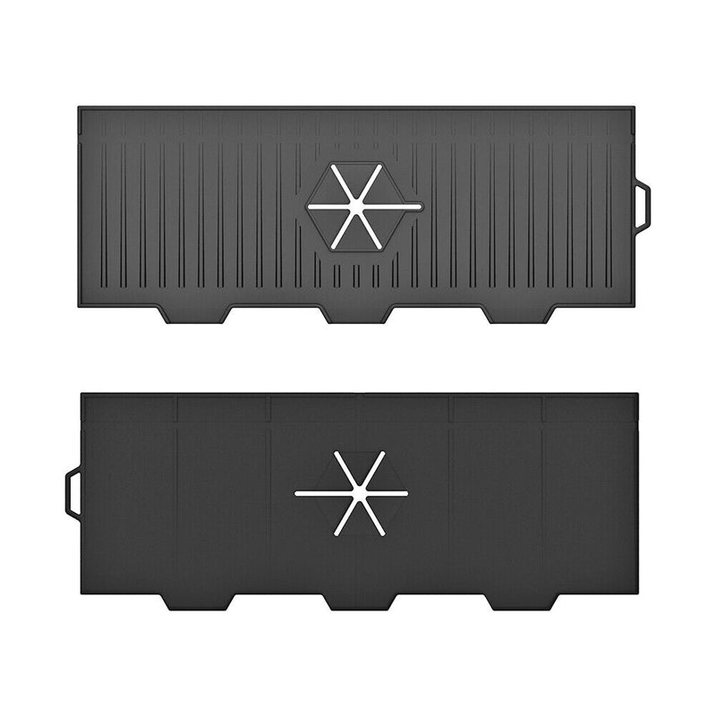 Kitchen Silicone Faucet Mat Sink Splash Guard Countertop Protector (Black) Newly