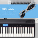 USB In-Out Converter PC to MIDI Cable Music Keyboard Adapter for Electric P