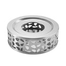 Steel Tea Warmer Teapot Round Base Candle Heater Coffee Milk15*15*5CM H8Q7