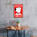 Weatherproof Retro Animal Sign Iron Painting Wall Drawing Template (Dog)