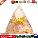 Crystal Pyramid Healing Energy Meditation Crystals Home Office Decor (C) Newly
