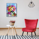 30x40cm Oil Painting By Number Colorful Flower Cluster DIY Drawing No Frame