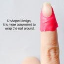 10pcs U-Shaped Nail Stickers Spill-Proof Nail Polish Protector (Red)