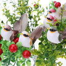 Starnear 12 Colorful Foam Binding Artificial Birds for DIY Crafting Ga