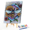 Oil Paint By Numbers Kit Flower and Animal DIY Painting Wall Artwork Handicraft