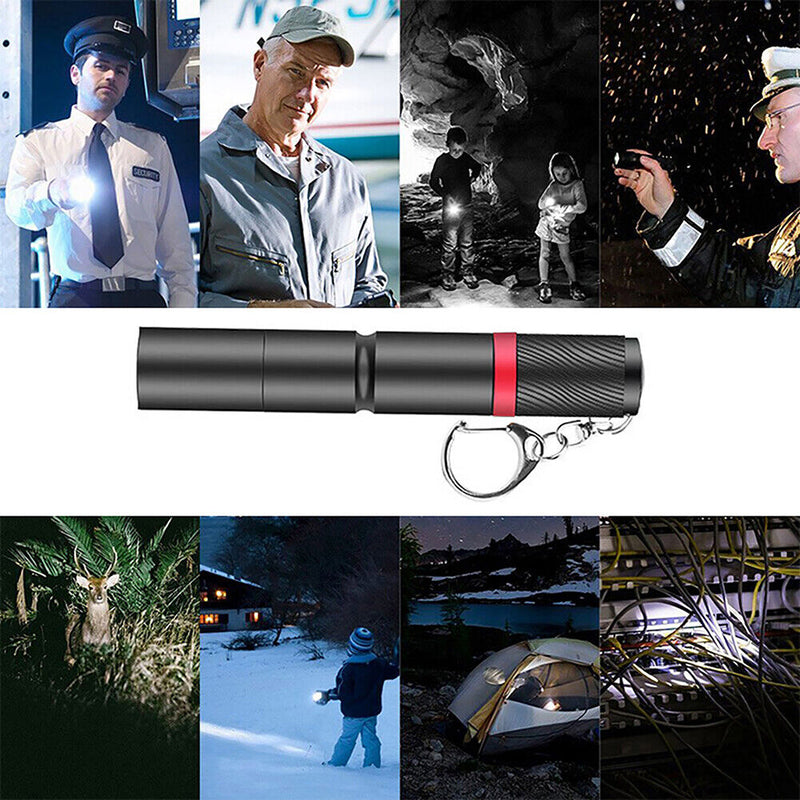 Mini Portable Flashlight Pocket Handheld Pen Torch Light for Camping Outdoor