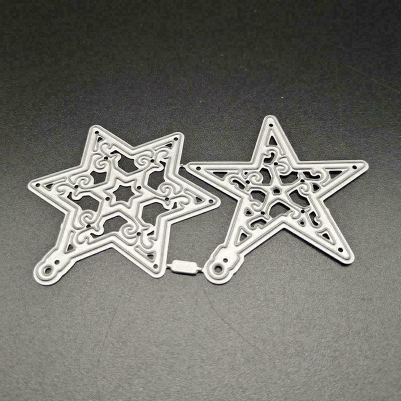Star Metal Cutting Dies Die Cut Stencil Embossing Scrapbooking DIY A 2in1 S8I8