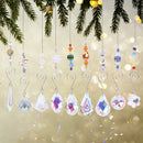 Crystal Ornaments - Clear Crystals Hanging Pendants Charm Ornaments Pack of