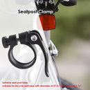 31.8mm Bike Seat Post Clamp Aluminum Alloy MTB Road Bicycle Quick Release Seatp