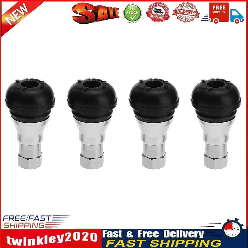 4pcs Car Chrome Rubber Tubeless Wheel Tyre Tire Valve Stem Cap Covers Newly