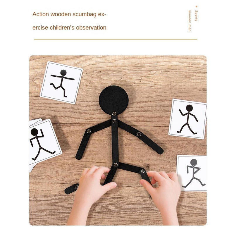 Children Montessori Shape Game Stick Learning Preschool Educational Toys Kids`