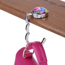 Portable Handbag Hook Foldable Desk Bag Purse Metal Holder Hanger Gifts(D) Newly