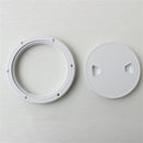 White 8 Inch Access Hatch Round Sailing Inspection Marine Boat Deck Cover Lid