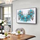 Diamond Painting Kit 5D Special Shaped DIY Blue Flowers Rhinestone Pictures