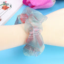 Organza Scrunchies Headwear Girls Women Colorful Plaid Ponytail Ties Hair Ropes