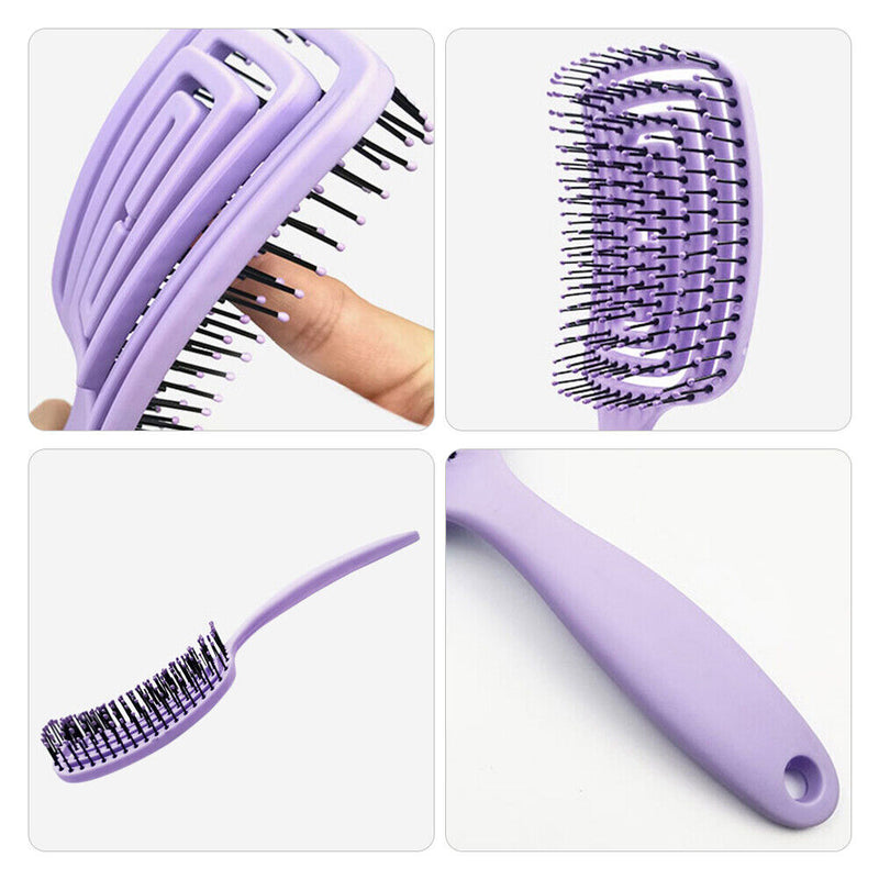 Mosquito Coil Large Curved Hair Brush Massage Combs for Salon Styling Hairbru