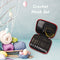 11 Pair Crochet Hook Circular Knitting Needles Set with Case DIY Art Crft Newly