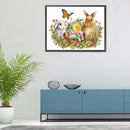 5D Diamond Painting Kit DIY Easter Bunny Full Round Drill Mosaic Picture Wall