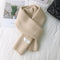 Woman Knitting Autumn Winter Long Keep Warm Shawl Solid Color Bib Scarf