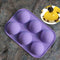5 cm Dia Half Ball Sphere Chocolate Cake Muffin Pastry Jelly Mold Tray T7E6