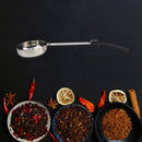 Pizza Spread Sauce Ladle Flat Bottom Kitchen Cooking Spoon (Black 6 Ounce)