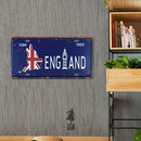 England Metal Plate Tin Sign Decorative Plaque Retro Iron Painting Wall Art