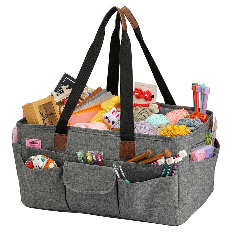 Knitting Bag Organizer Yarn Storage Case Crochet Hook Needles Sewing Totes Newly