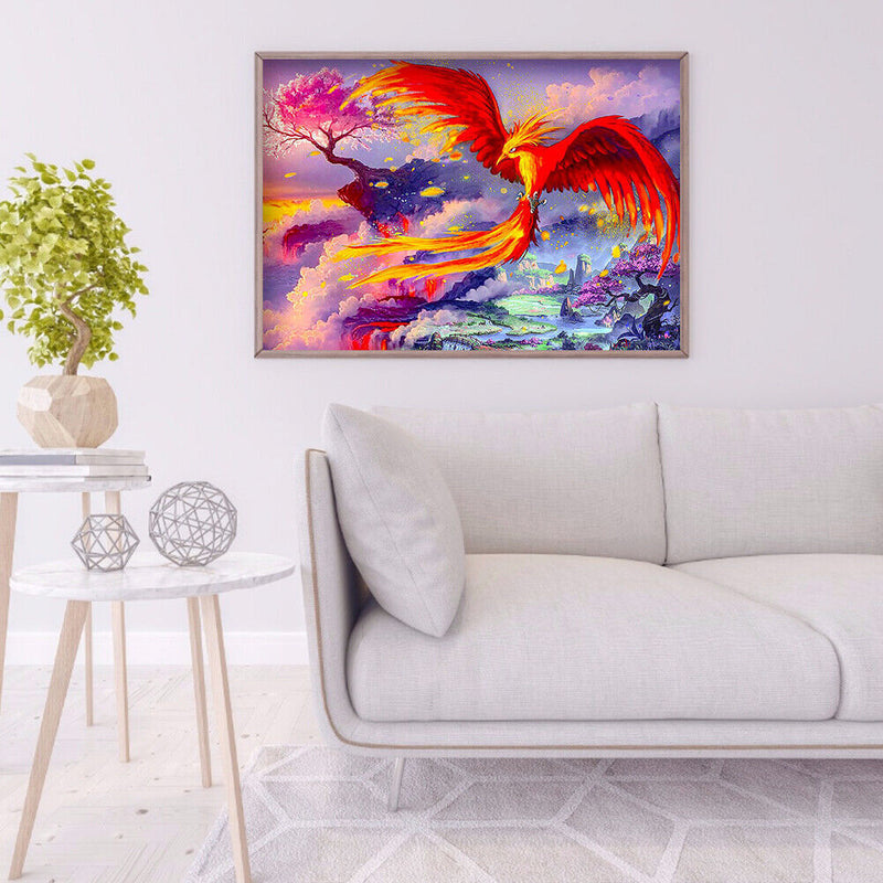 5D Phoenix Diamond Painting Special Shape Rhinestone Drill