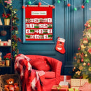 Claus Wall Hanging Christmas Countdown Calendar Christmas Decorations Fabric