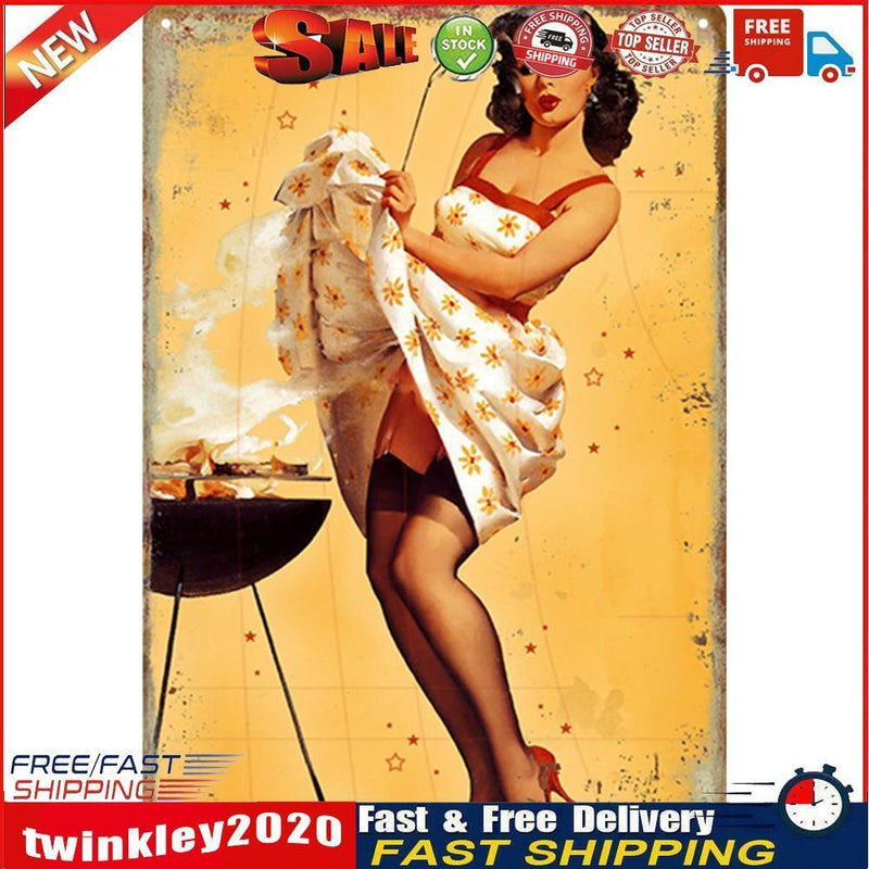 Rust Free UV Protected Metal Women Sign Bar Wall Home Poster (9222 (3)) Newly