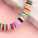 Flat Round Jewelry Making Sets Spacer Beads Bracelet Accessories Polymer Clay