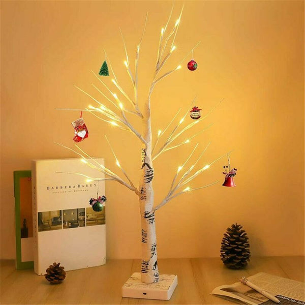 White Twig Tree Christmas Birch Tree Lights Simulation Tree Lights LED Light Up
