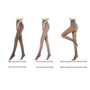 Winter Women Tights Translucent Plush Fleece Thick Pantyhose (Gray-90g)