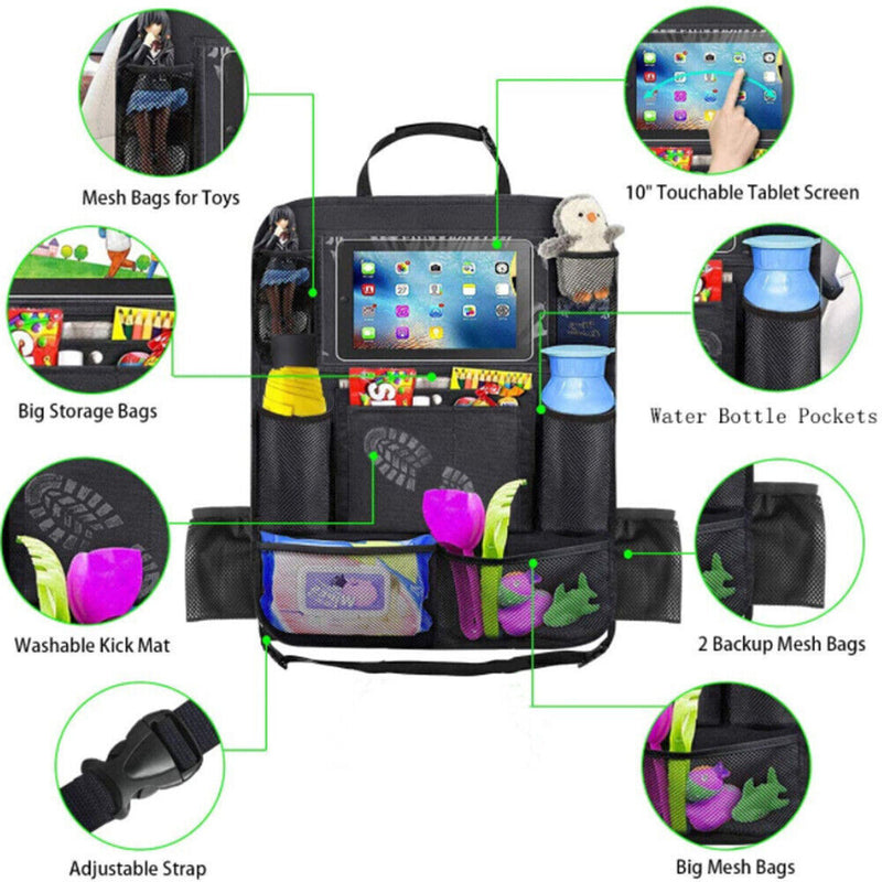 Multi-Funcion Storage Bag Car Hanging Anti-Kick Back Rear Seat Storage Bag