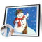 Christmas Snowman Oil Paint By Numbers DIY Coloring Picture for Adults Childrens