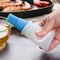 Silicone Oil Bottle with BBQ Grill Oil Brush Baking Kitchen Tools (Blue)