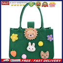 Kids Felt Handbag Totes Cute Cartoon Children Fabric Top-Handle Shoulder Bags