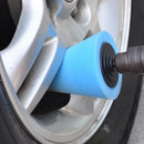 1x Blue Cone Shaped Polishing Sponge Tool For Car Hub Wheel J6U6 Automobile K8T9