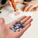 200pcs Octagon Sealing Wax Blue Wax Beads for Envelope Invitation DIY (D)