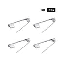 50pcs Brooch Pins DIY Safety Lock Brooches Bag Jewelry Accessories (2.5cm)